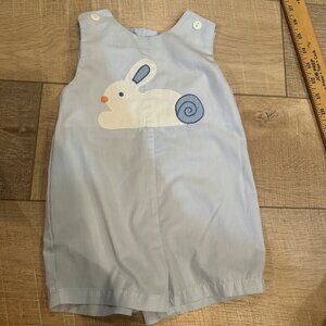 PETIT POMME BOYS ONE PIECE BLUE BUNNY OUTFIT 9M